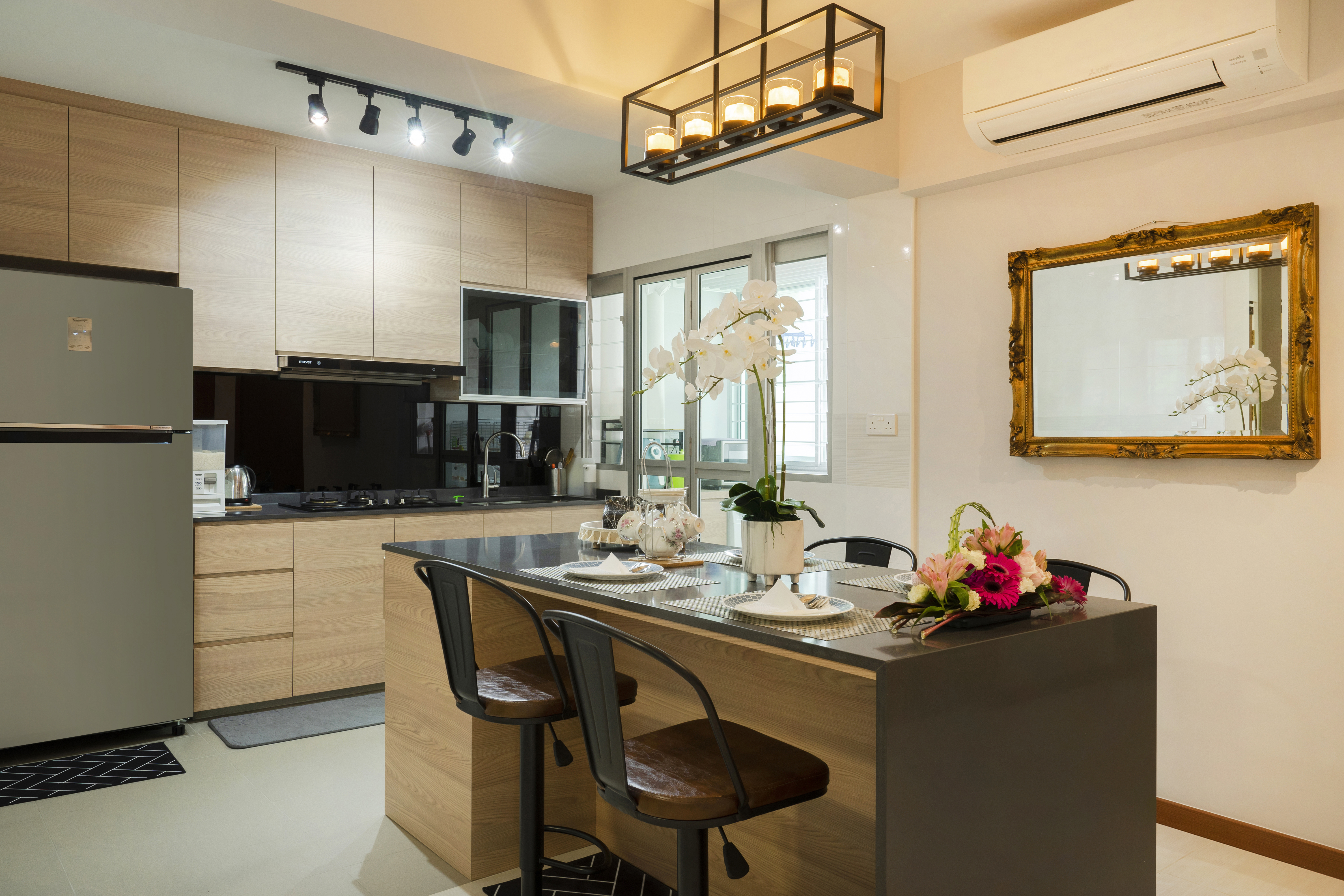 Contemporary Design - Kitchen - HDB 4 Room - Design by Great Oasis Interior Design