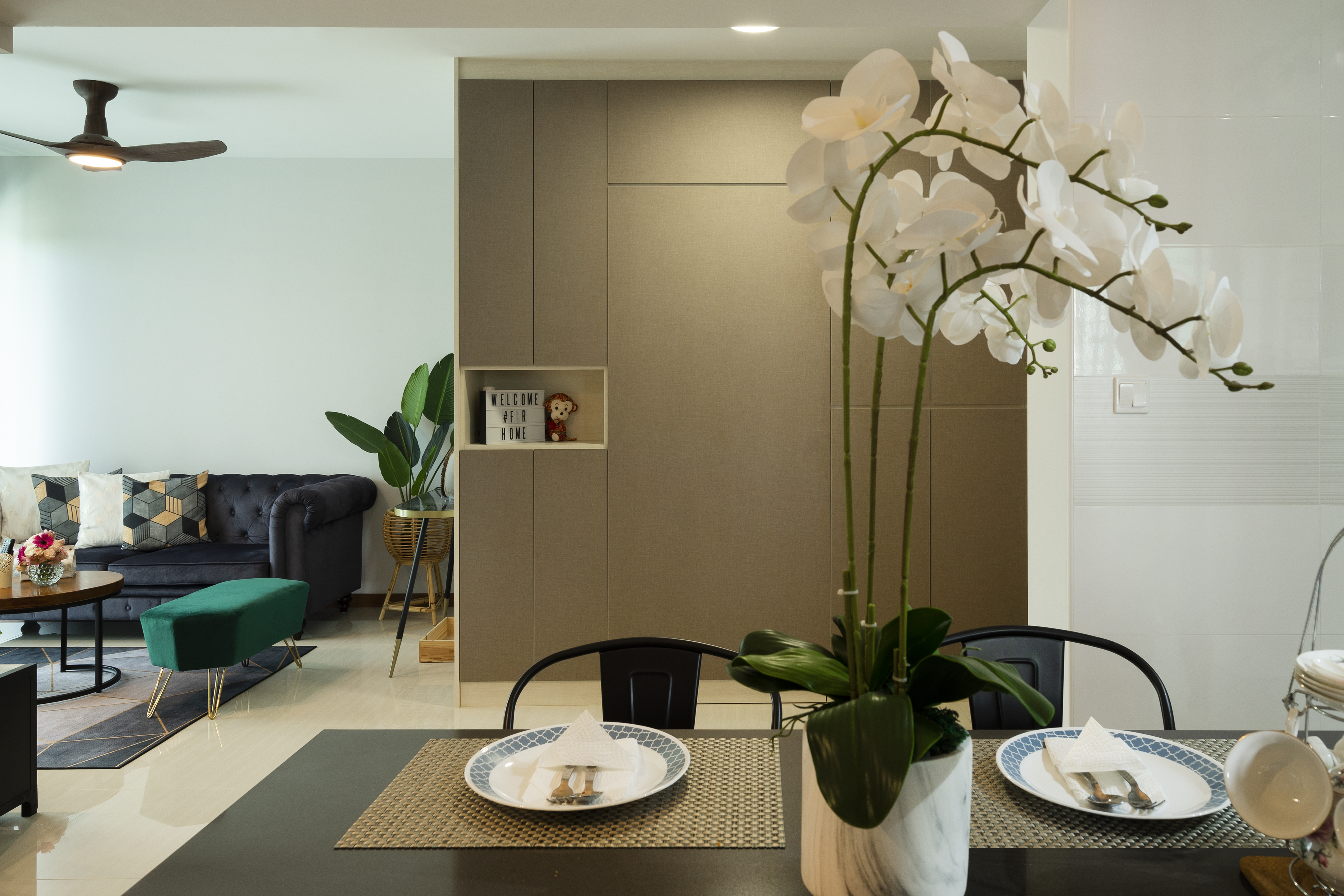 Contemporary Design - Living Room - HDB 4 Room - Design by Great Oasis Interior Design