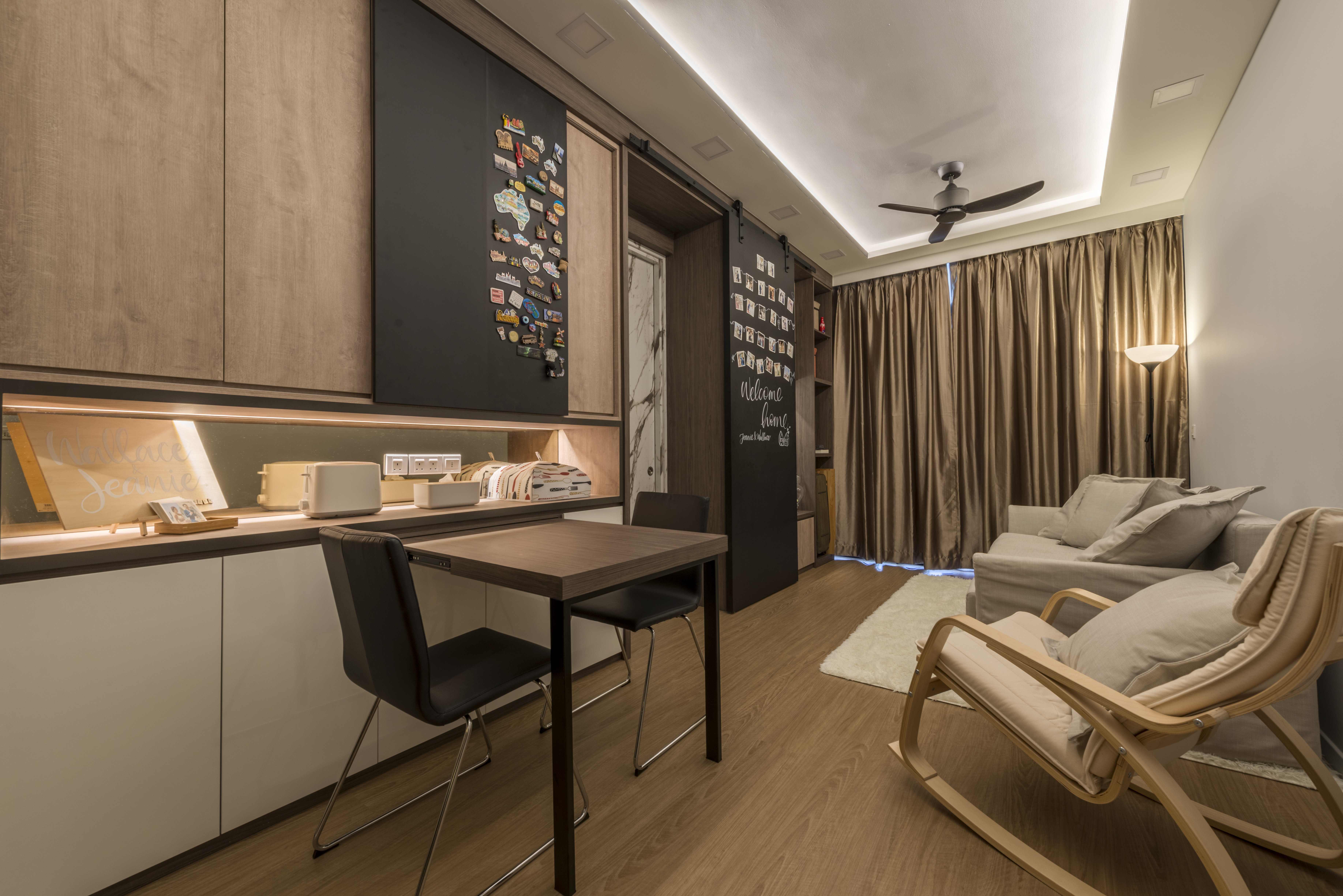 Minimalist Design - Living Room - Condominium - Design by GV Design & Construction