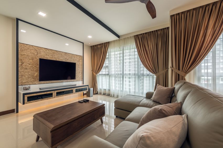 Scandinavian Design - Living Room - HDB 5 Room - Design by GV Design & Construction