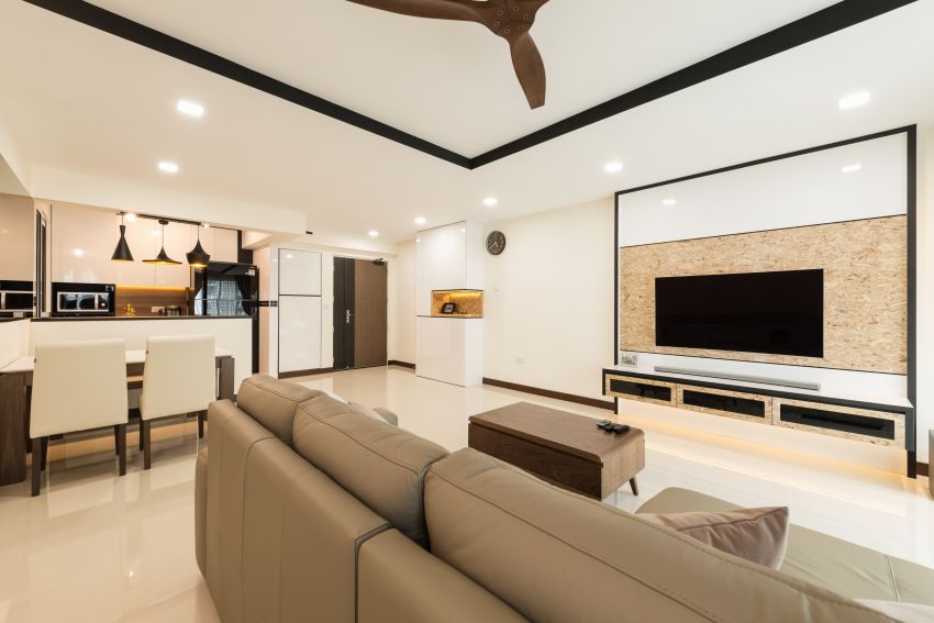Scandinavian Design - Living Room - HDB 5 Room - Design by GV Design & Construction