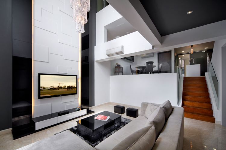 Contemporary, Modern Design - Living Room - Landed House - Design by HC Interior