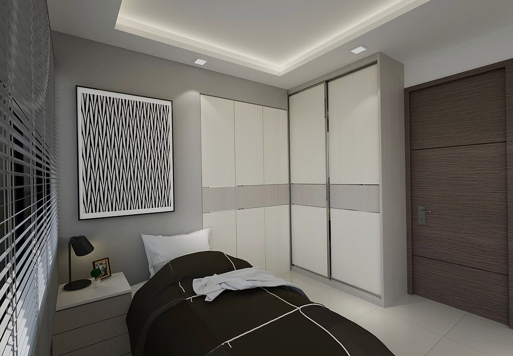 Contemporary Design - Bedroom - HDB 4 Room - Design by Home Choice Services and Consultant