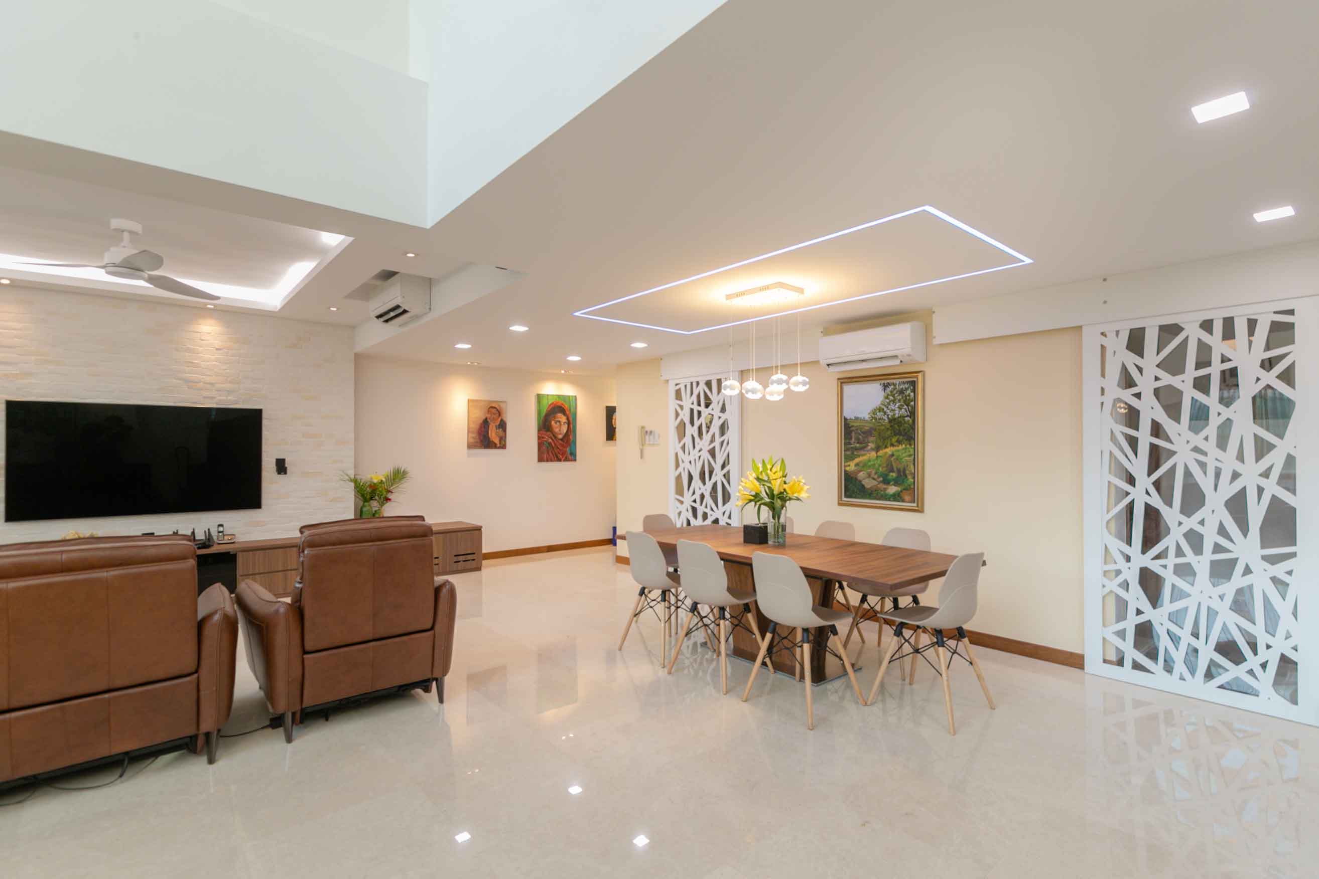 Contemporary Design - Living Room - Condominium - Design by Home Concepts Interior & Design Pte Ltd