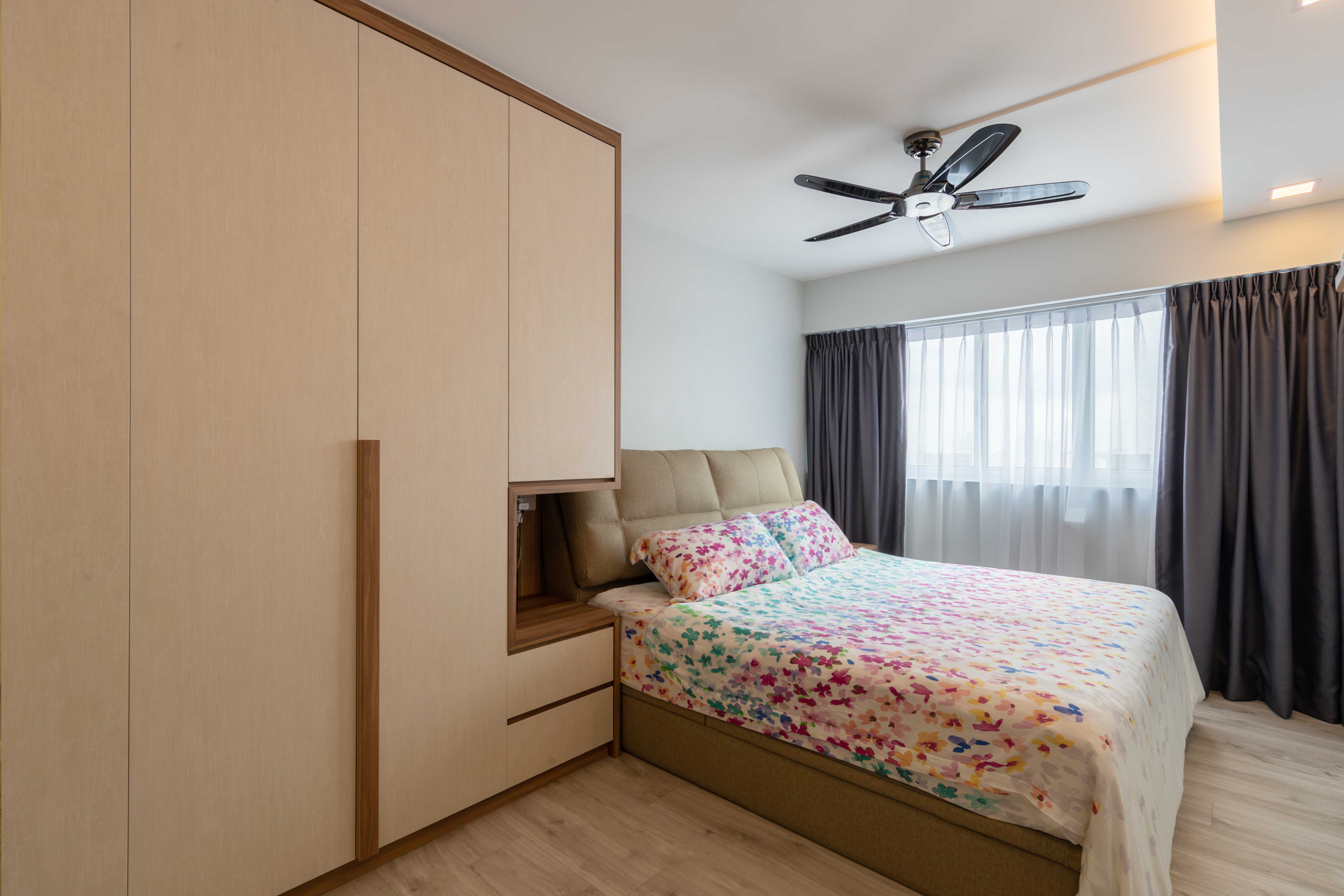 Modern, Scandinavian Design - Bedroom - HDB 4 Room - Design by Home Concepts Interior & Design Pte Ltd