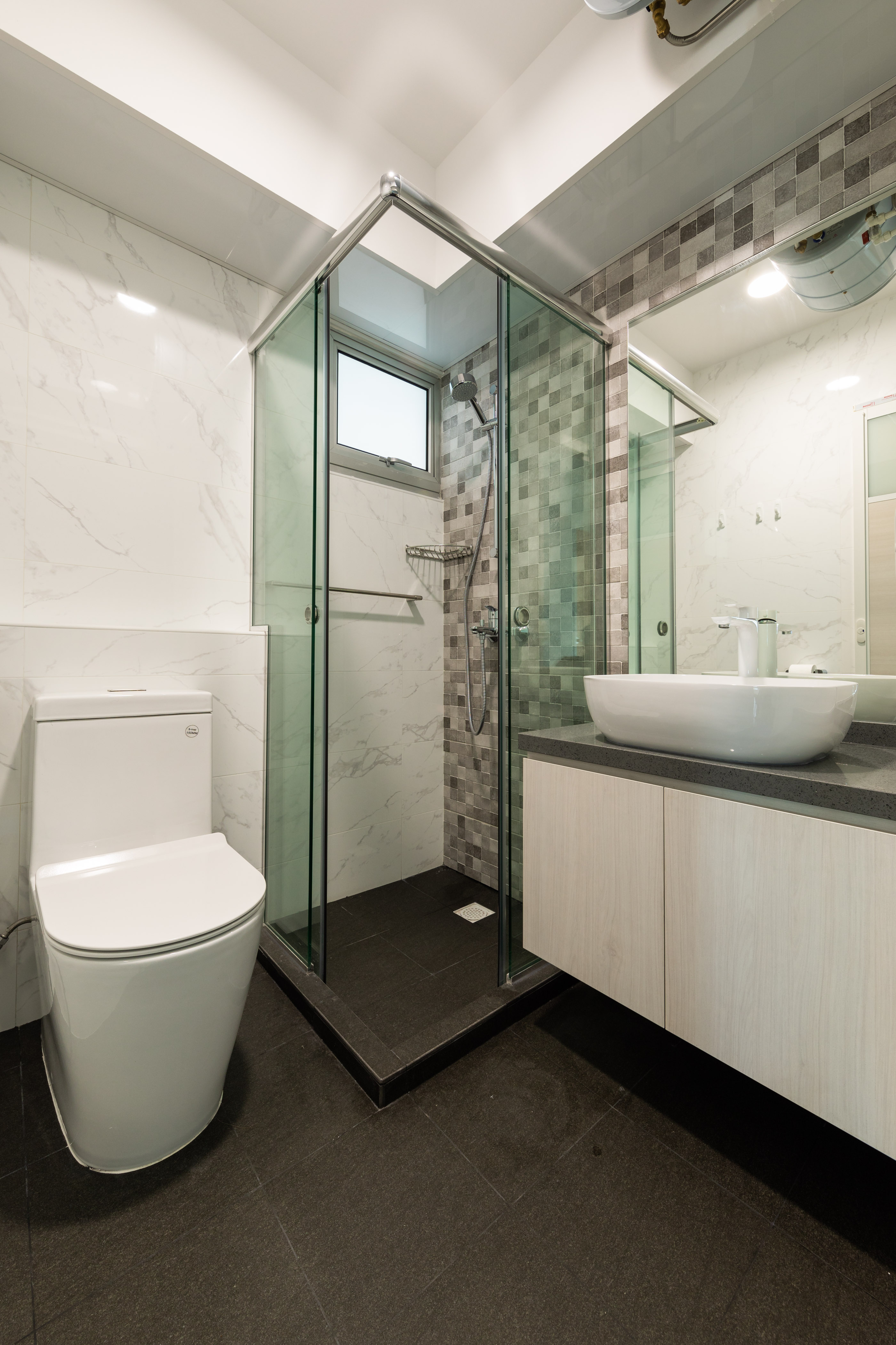 Minimalist, Modern, Scandinavian Design - Bathroom - HDB 4 Room - Design by Home Concepts Interior & Design Pte Ltd