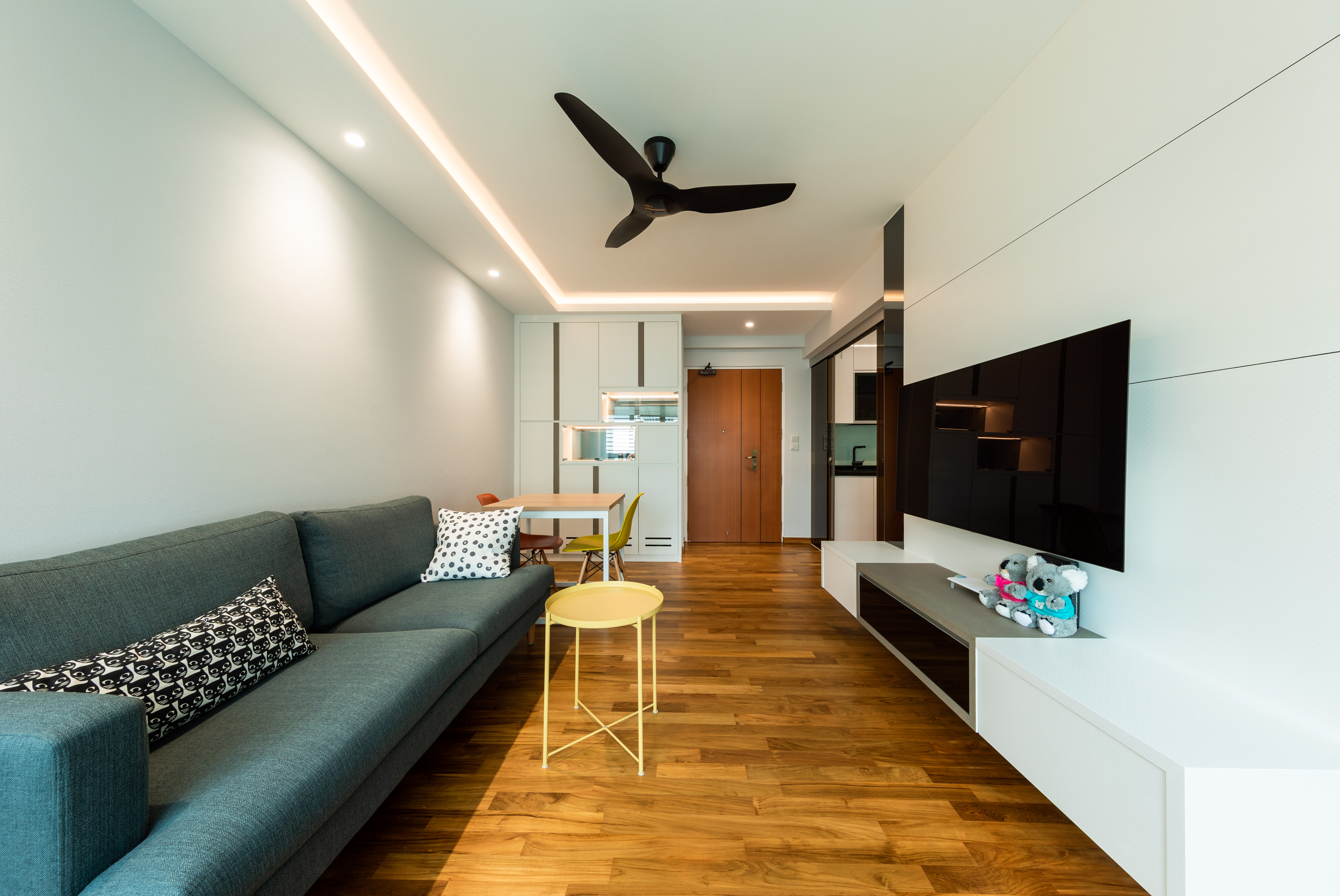 Minimalist, Modern, Scandinavian Design - Living Room - HDB 4 Room - Design by Home Concepts Interior & Design Pte Ltd