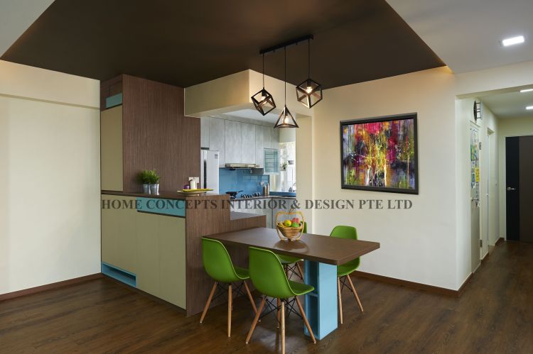 Contemporary, Modern Design - Dining Room - HDB 5 Room - Design by Home Concepts Interior & Design Pte Ltd