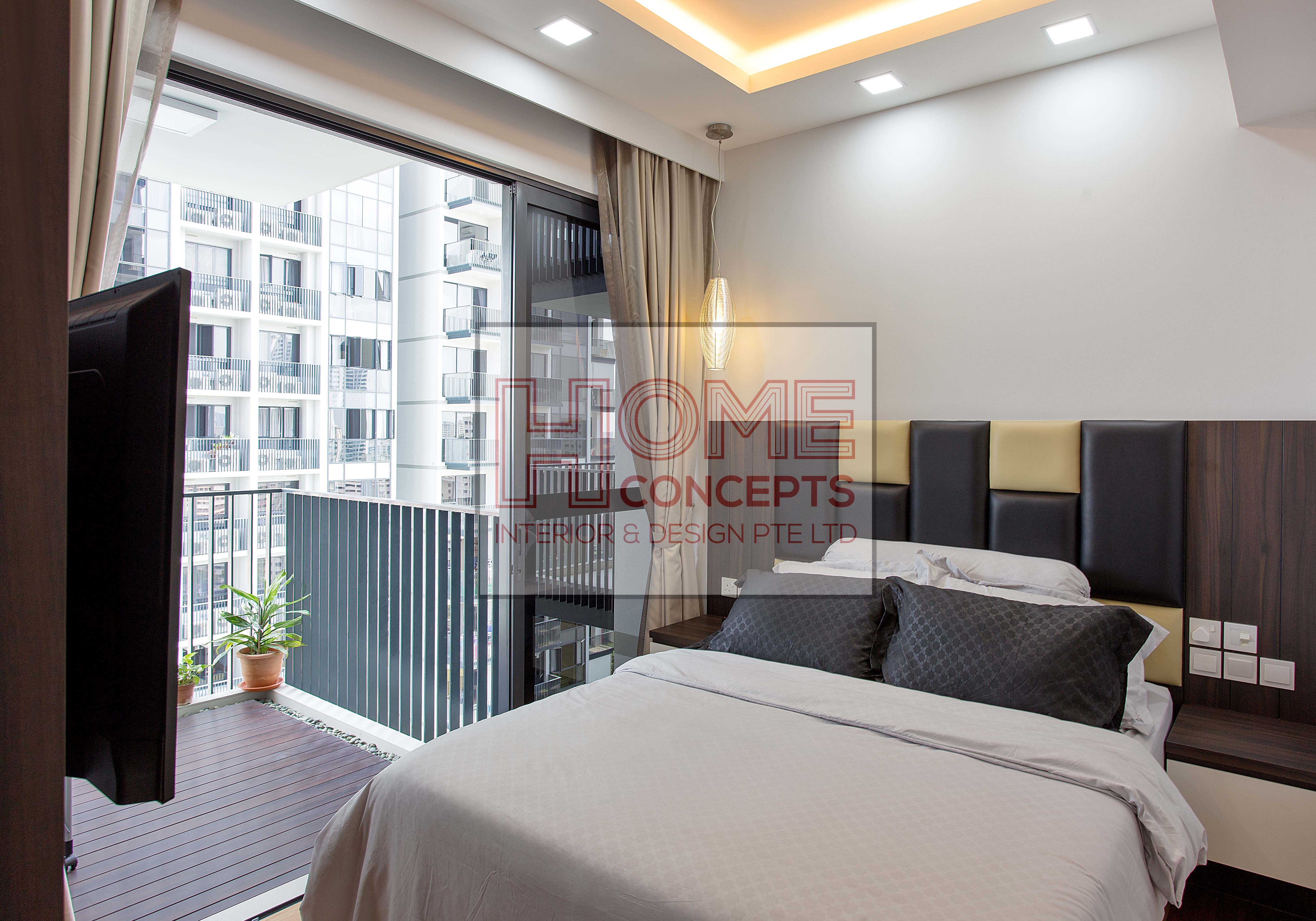 Contemporary, Resort Design - Bedroom - Condominium - Design by Home Concepts Interior & Design Pte Ltd