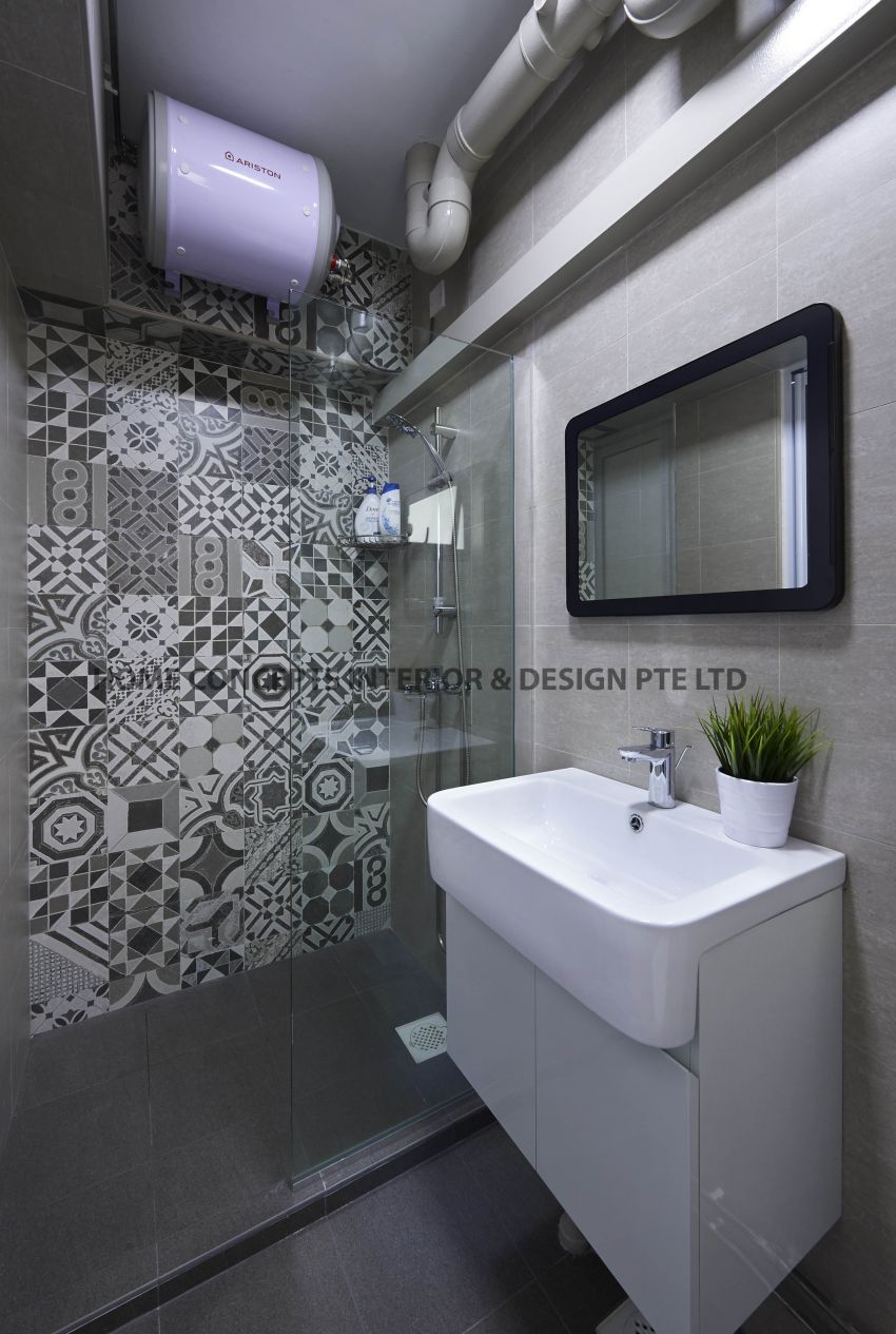 Modern Design - Bathroom - HDB 5 Room - Design by Home Concepts Interior & Design Pte Ltd
