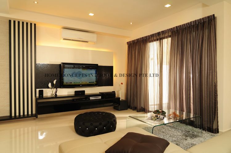 Contemporary, Modern Design - Living Room - Landed House - Design by Home Concepts Interior & Design Pte Ltd