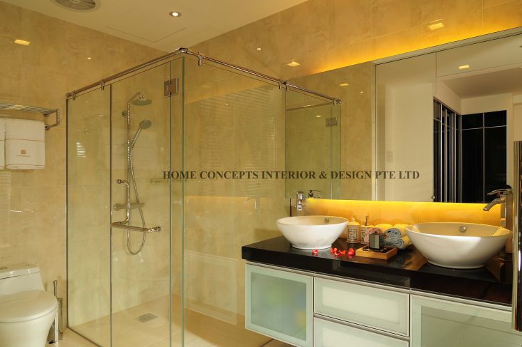 Contemporary, Modern Design - Bathroom - Landed House - Design by Home Concepts Interior & Design Pte Ltd