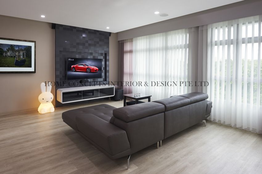 Classical, Contemporary Design - Living Room - HDB 5 Room - Design by Home Concepts Interior & Design Pte Ltd
