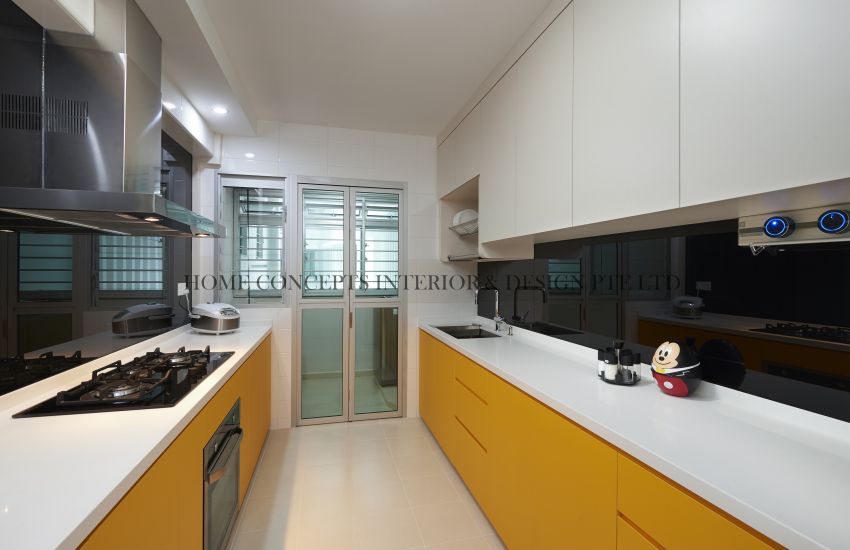 Classical, Contemporary Design - Kitchen - HDB 5 Room - Design by Home Concepts Interior & Design Pte Ltd