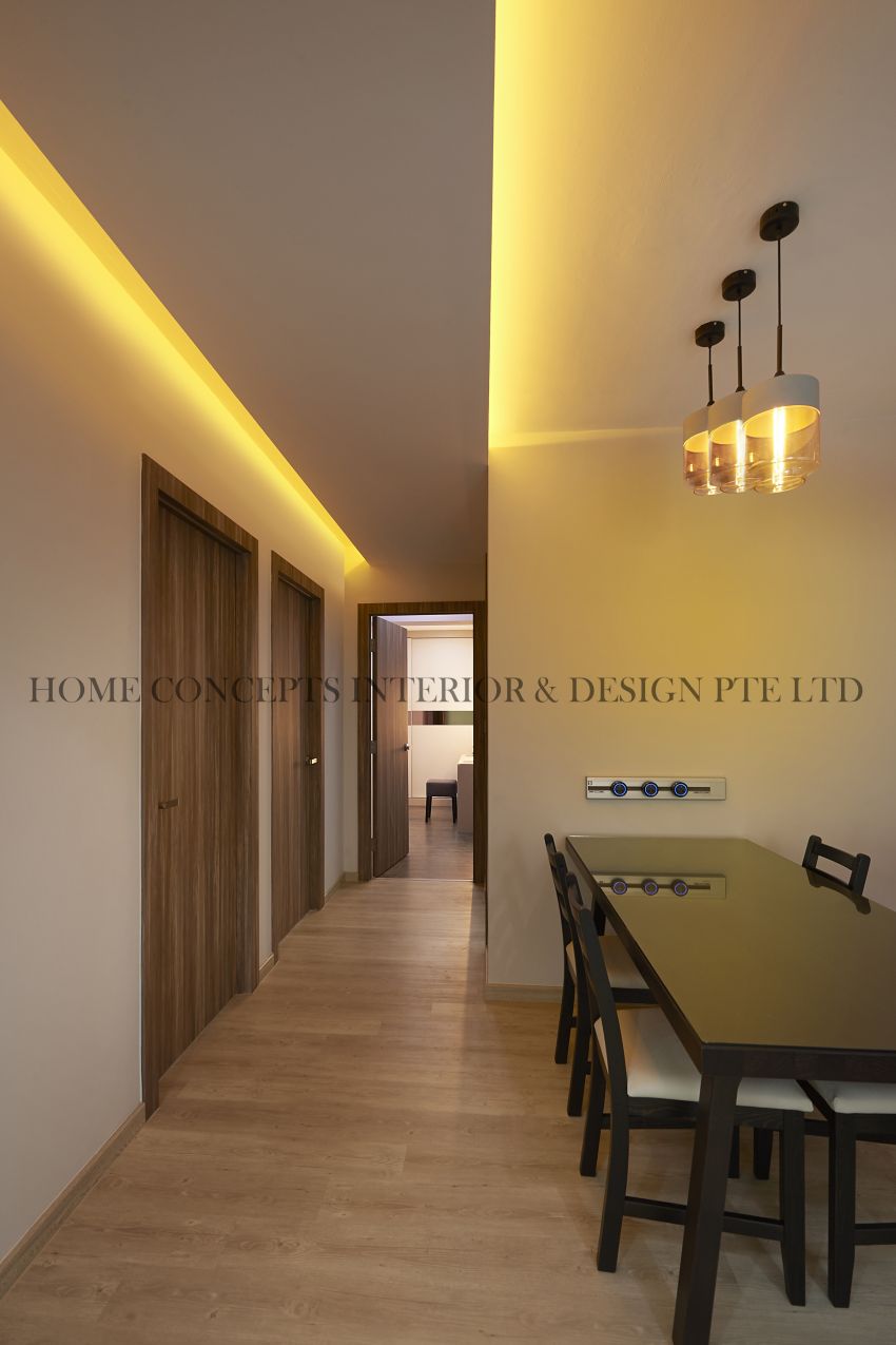 Classical, Contemporary Design - Dining Room - HDB 5 Room - Design by Home Concepts Interior & Design Pte Ltd