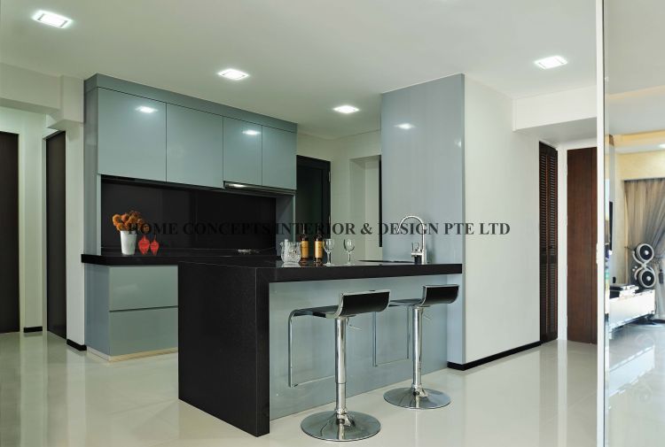 Classical, Modern Design - Kitchen - HDB 4 Room - Design by Home Concepts Interior & Design Pte Ltd