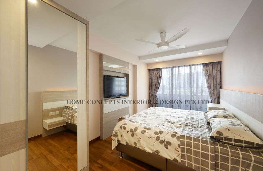 Classical, Contemporary, Modern, Resort Design - Bedroom - HDB 5 Room - Design by Home Concepts Interior & Design Pte Ltd