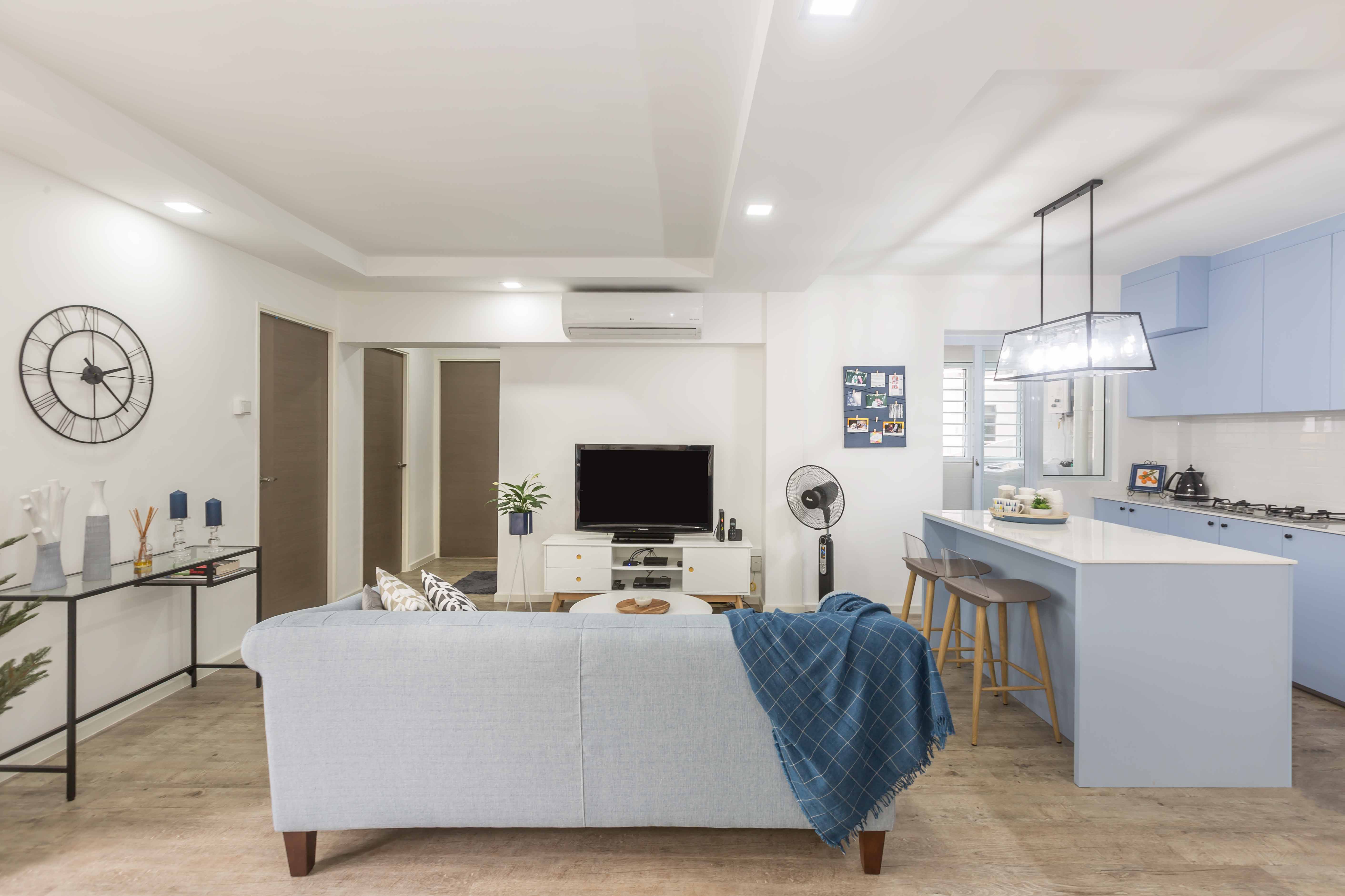 Modern Design - Living Room - HDB 4 Room - Design by Home Concepts Interior & Design Pte Ltd