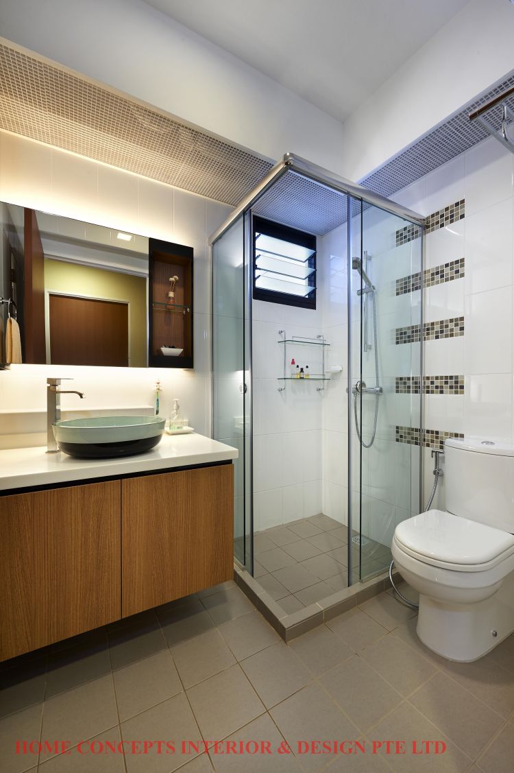 Contemporary, Minimalist, Scandinavian Design - Bathroom - HDB 5 Room - Design by Home Concepts Interior & Design Pte Ltd