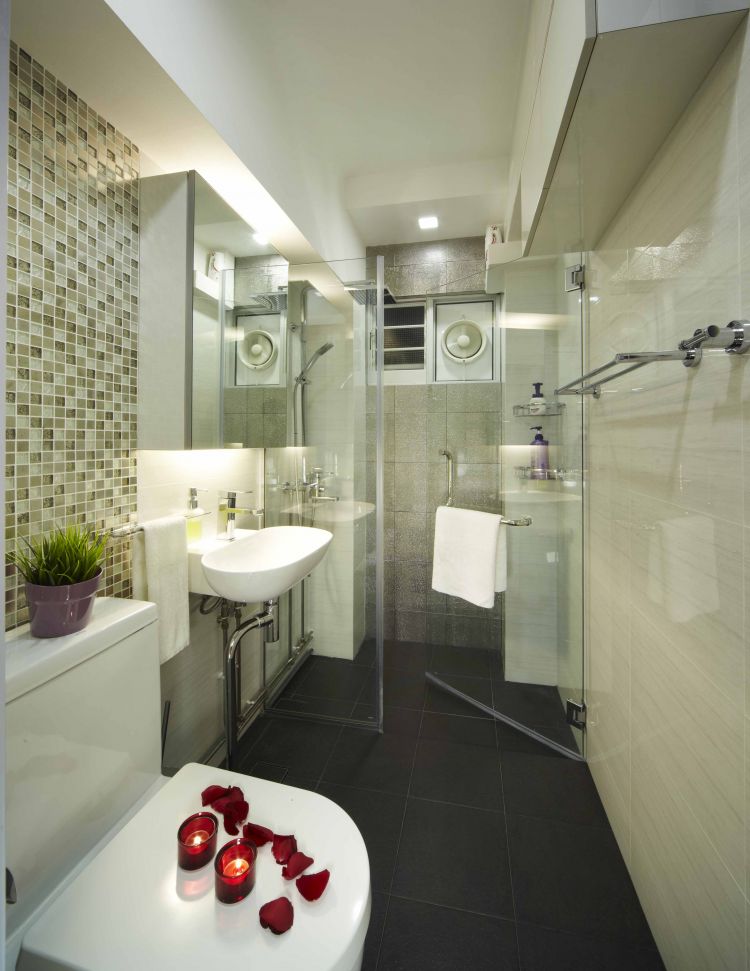 Minimalist, Modern Design - Bathroom - HDB 5 Room - Design by Home Design Base