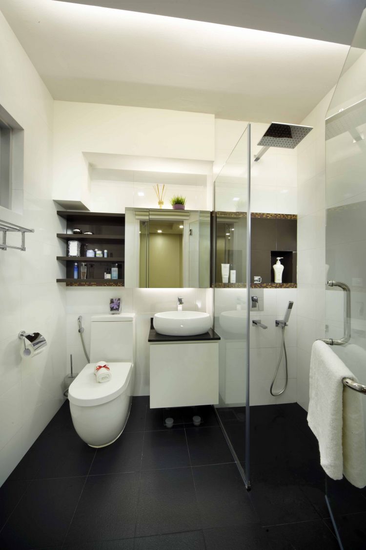 Minimalist, Modern Design - Bathroom - HDB 5 Room - Design by Home Design Base