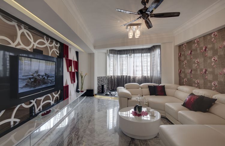 Contemporary, Modern Design - Living Room - Condominium - Design by Home Design Base
