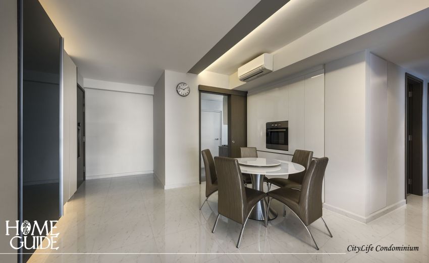 Contemporary, Minimalist Design - Dining Room - Condominium - Design by Home Guide Design & Contracts Pte Ltd