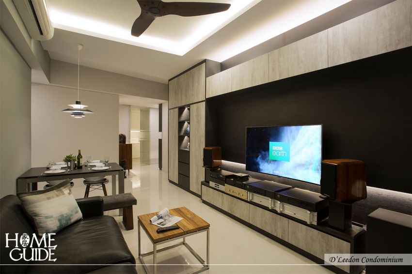 Contemporary, Rustic Design - Living Room - Condominium - Design by Home Guide Design & Contracts Pte Ltd