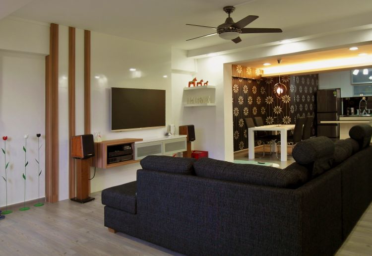 Modern, Tropical Design - Living Room - Condominium - Design by Home Reno Pte Ltd