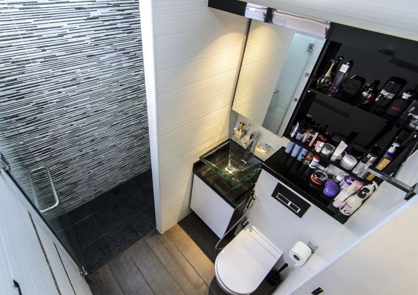 Modern, Retro Design - Bathroom - HDB 3 Room - Design by Homemaker I.D.