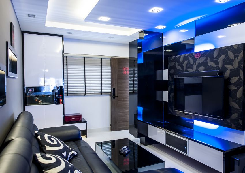 Modern, Retro Design - Living Room - HDB 3 Room - Design by Homemaker I.D.