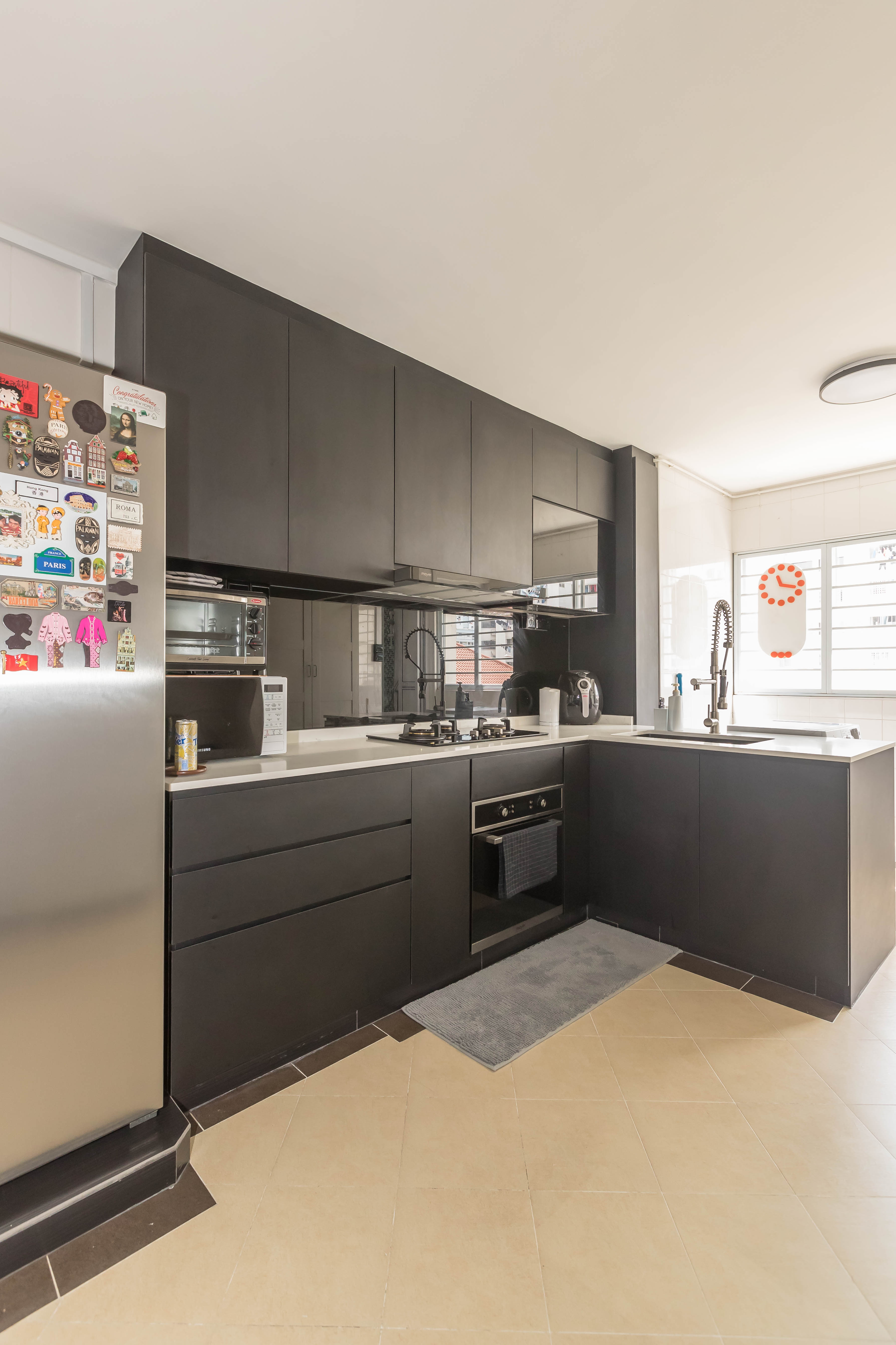 Modern Design - Kitchen - HDB 3 Room - Design by Hue Concept Interior Design Pte Ltd