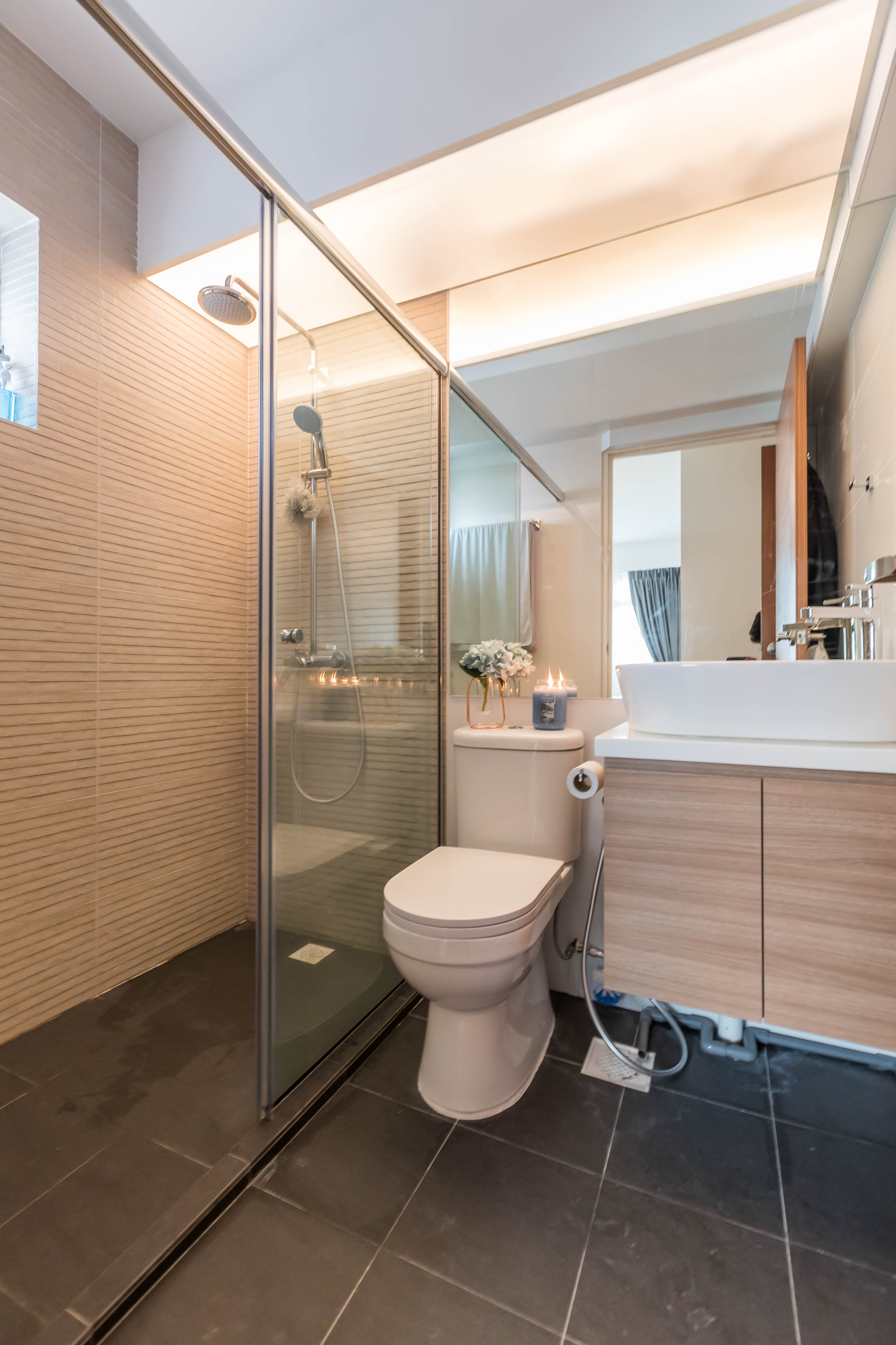 Modern Design - Bathroom - HDB 3 Room - Design by Hue Concept Interior Design Pte Ltd