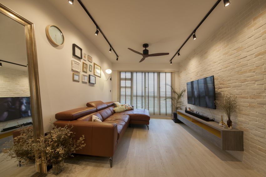 Eclectic, Industrial Design - Living Room - HDB 4 Room - Design by Hue Concept Interior Design Pte Ltd
