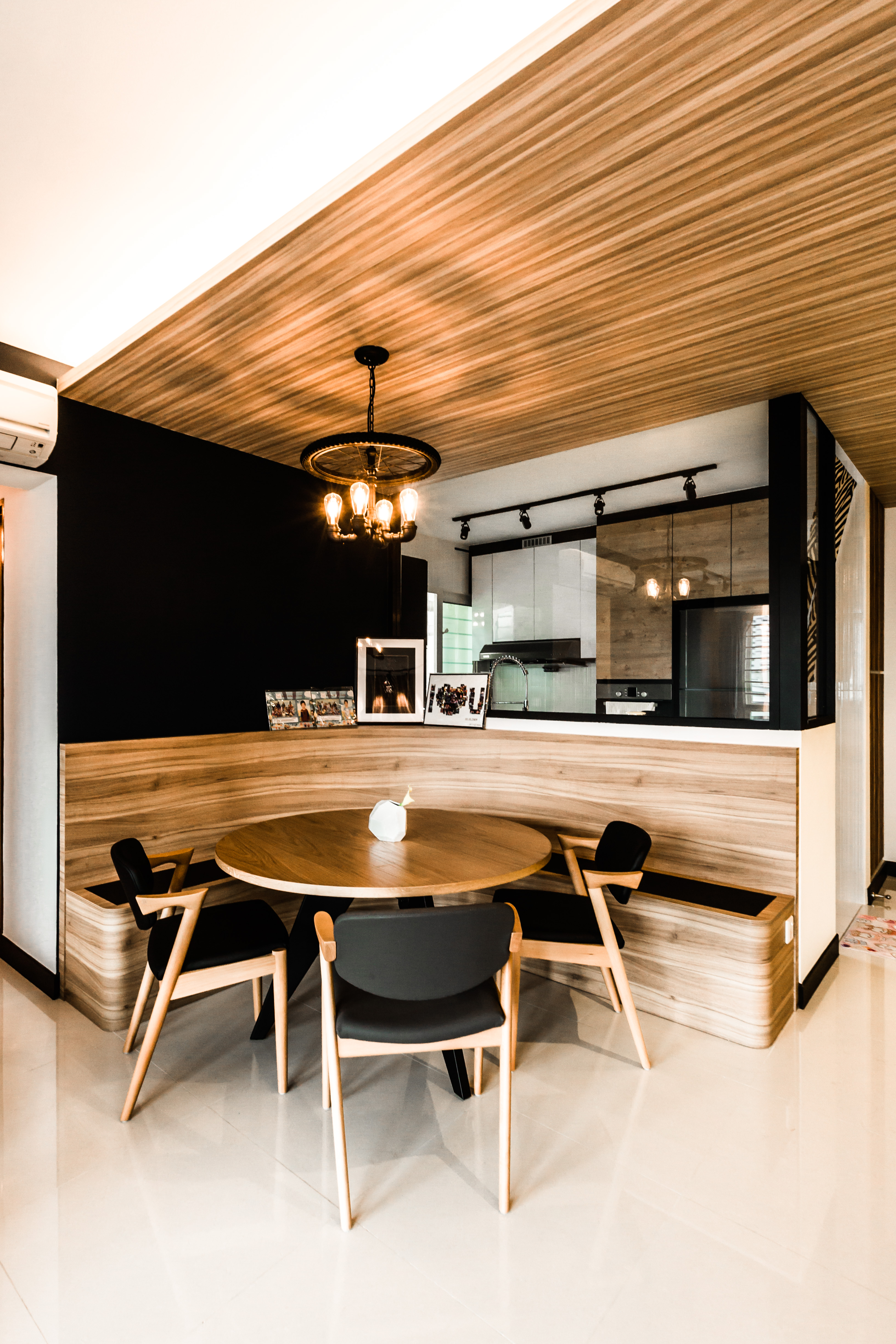 Eclectic, Industrial, Scandinavian Design - Dining Room - HDB 5 Room - Design by Hue Concept Interior Design Pte Ltd