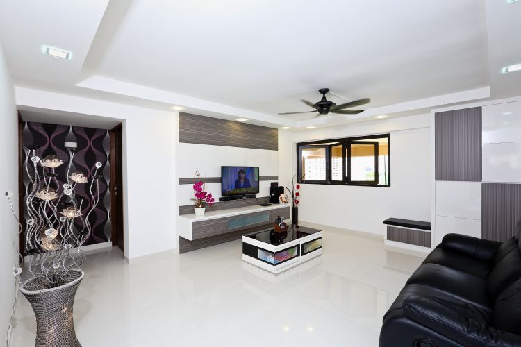 Minimalist Design - Living Room - HDB 3 Room - Design by Hwa Li Design & Build Pte Ltd