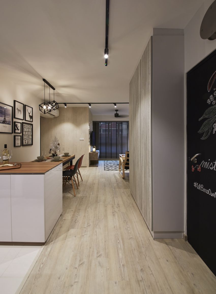 Scandinavian Design - Kitchen - HDB 4 Room - Design by I-chapter Pte Ltd