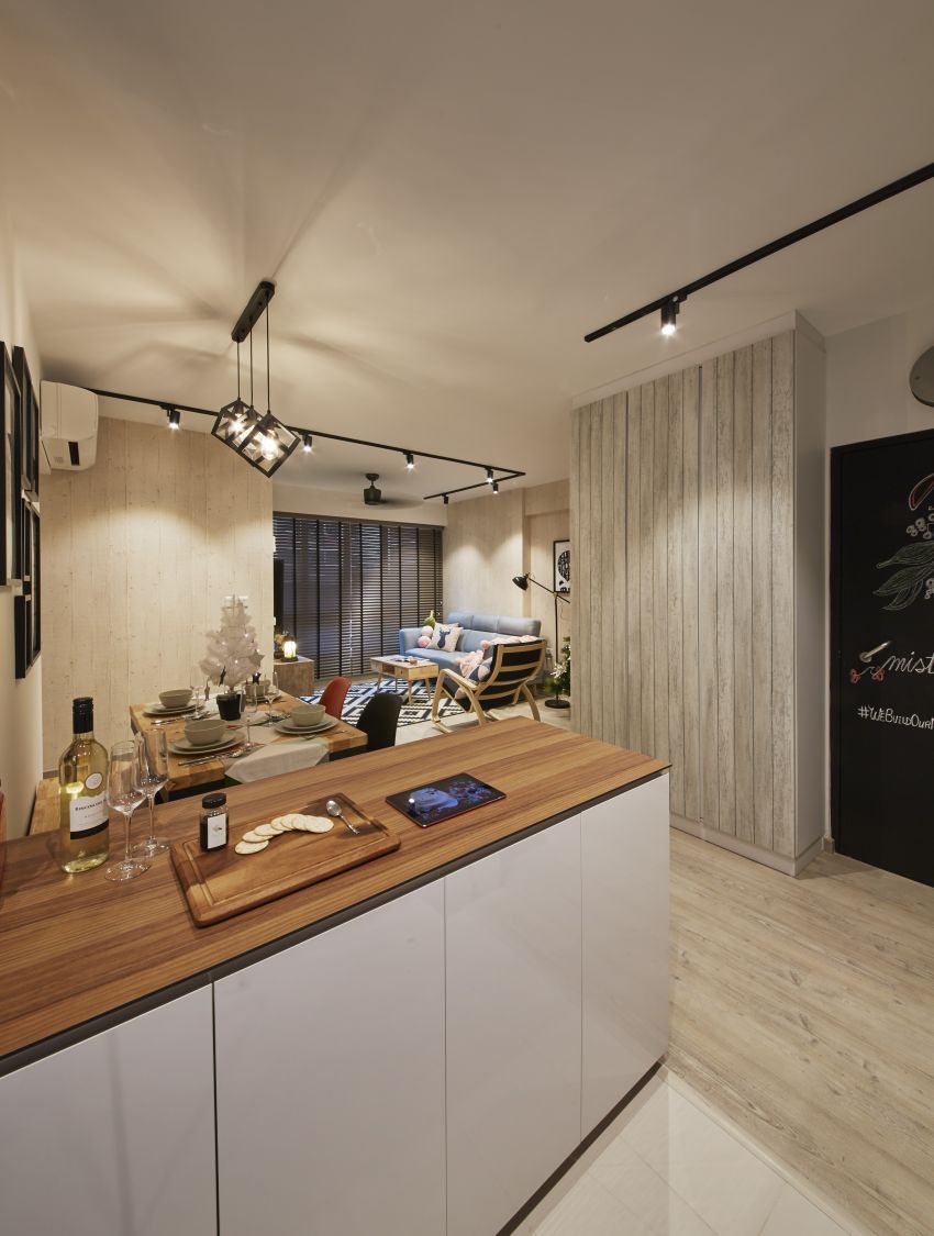 Scandinavian Design - Kitchen - HDB 4 Room - Design by I-chapter Pte Ltd