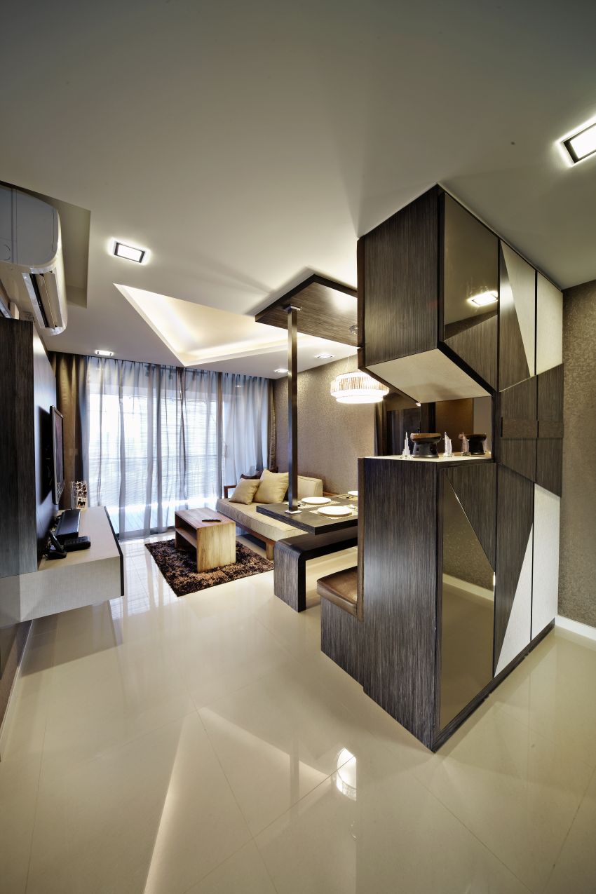 Modern, Resort Design - Living Room - HDB 4 Room - Design by I-chapter Pte Ltd