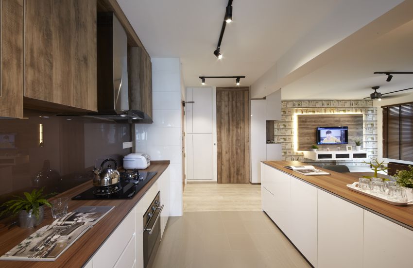 Scandinavian Design - Kitchen - HDB 4 Room - Design by I-chapter Pte Ltd