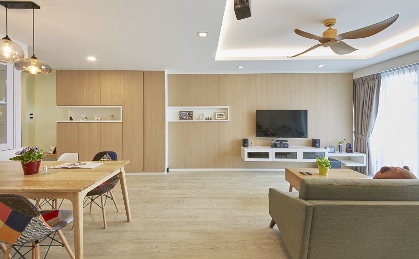 Contemporary, Scandinavian Design - Living Room - HDB 5 Room - Design by I-chapter Pte Ltd