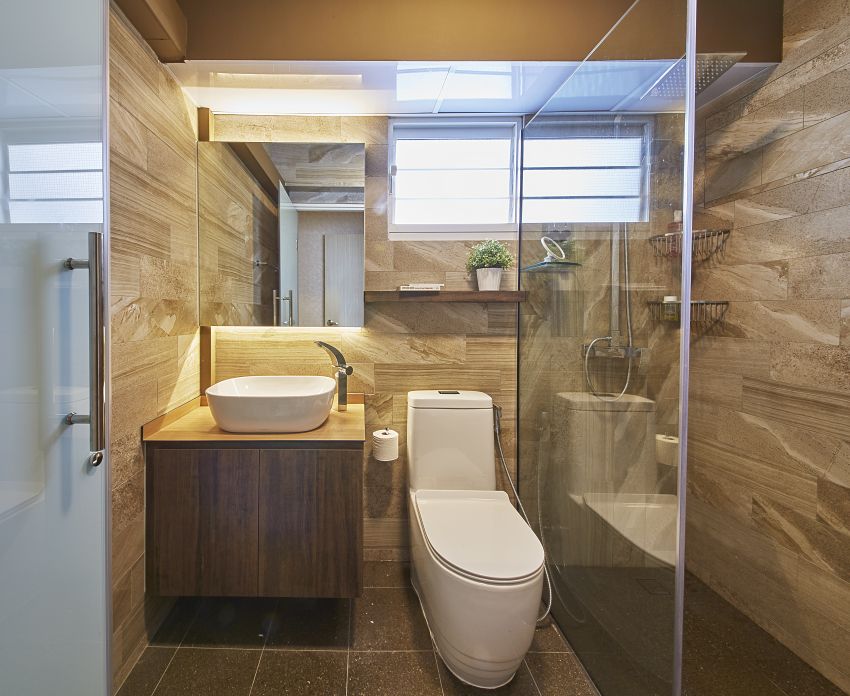 Contemporary, Scandinavian Design - Bathroom - HDB 5 Room - Design by I-chapter Pte Ltd
