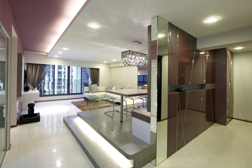 Modern Design - Living Room - HDB 5 Room - Design by I-chapter Pte Ltd