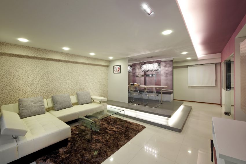 Modern Design - Living Room - HDB 5 Room - Design by I-chapter Pte Ltd