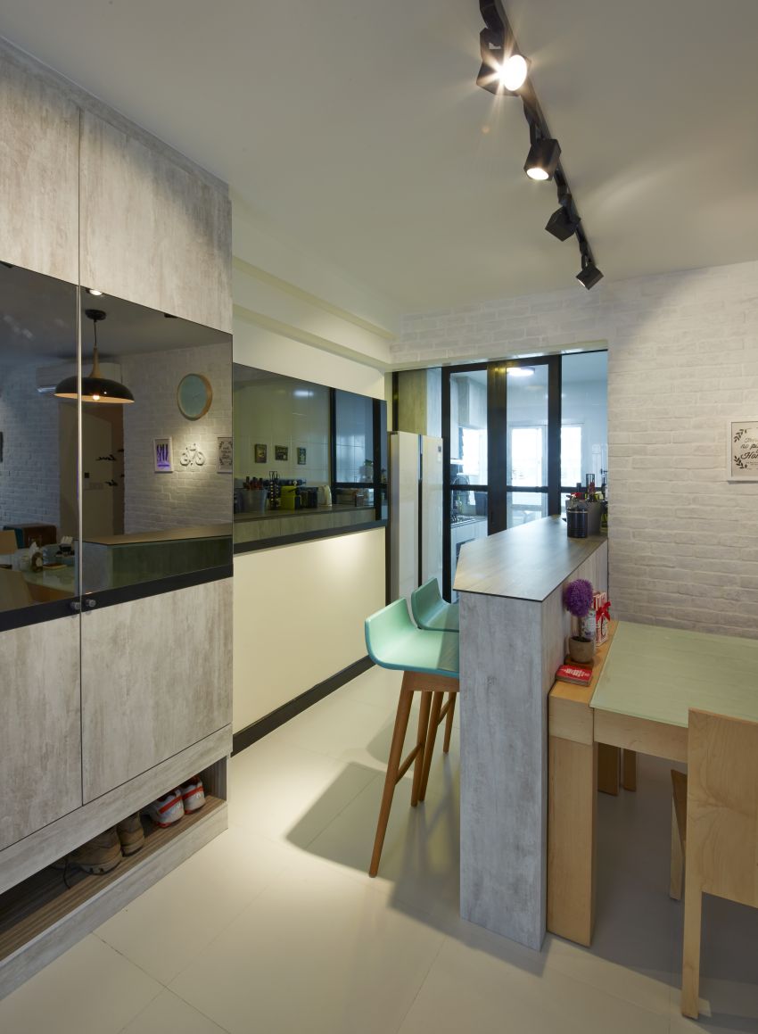 Industrial, Scandinavian Design - Dining Room - HDB 5 Room - Design by I-chapter Pte Ltd