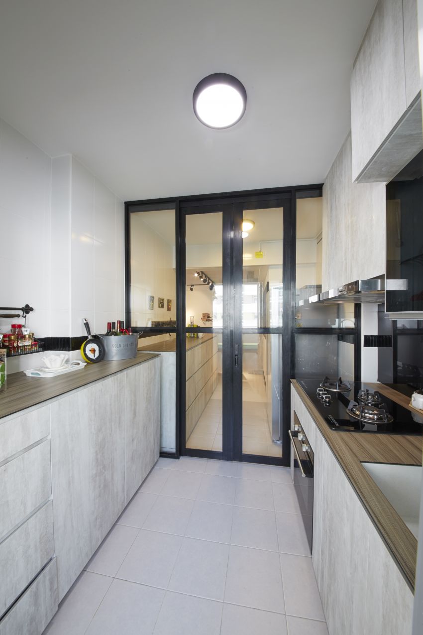 Industrial, Scandinavian Design - Kitchen - HDB 5 Room - Design by I-chapter Pte Ltd