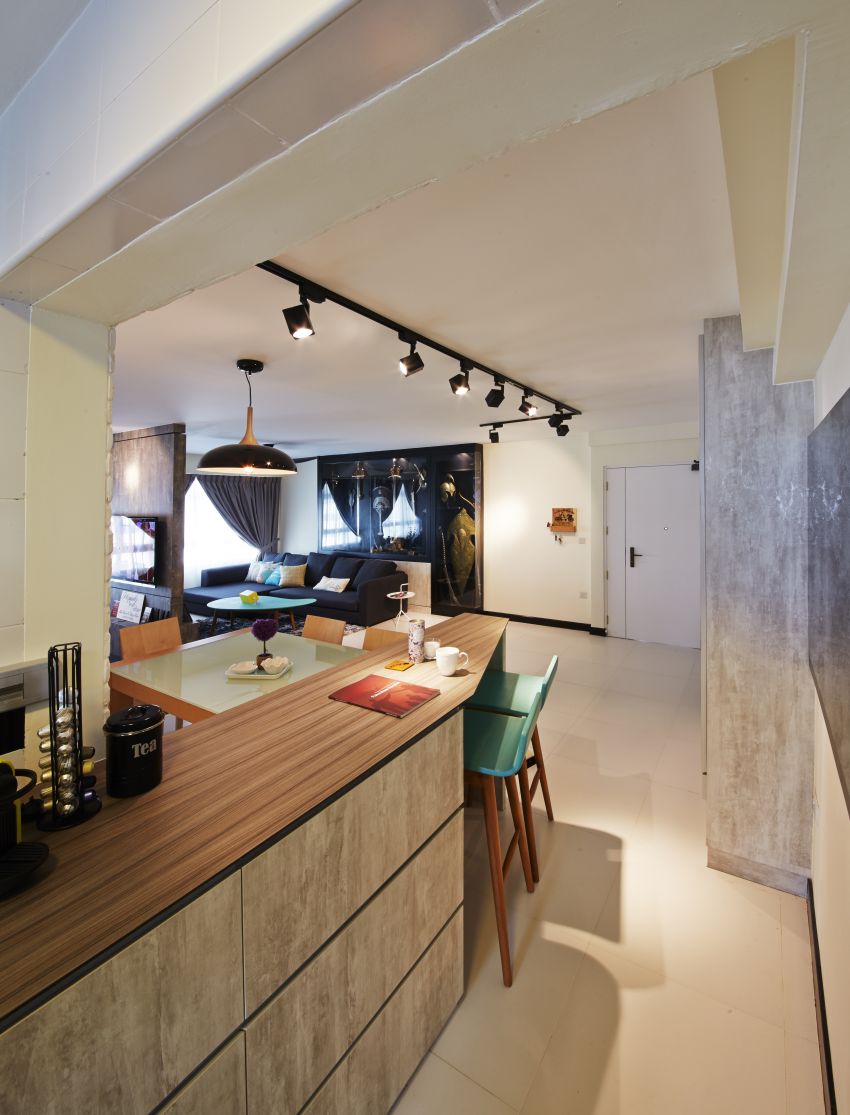 Industrial, Scandinavian Design - Dining Room - HDB 5 Room - Design by I-chapter Pte Ltd