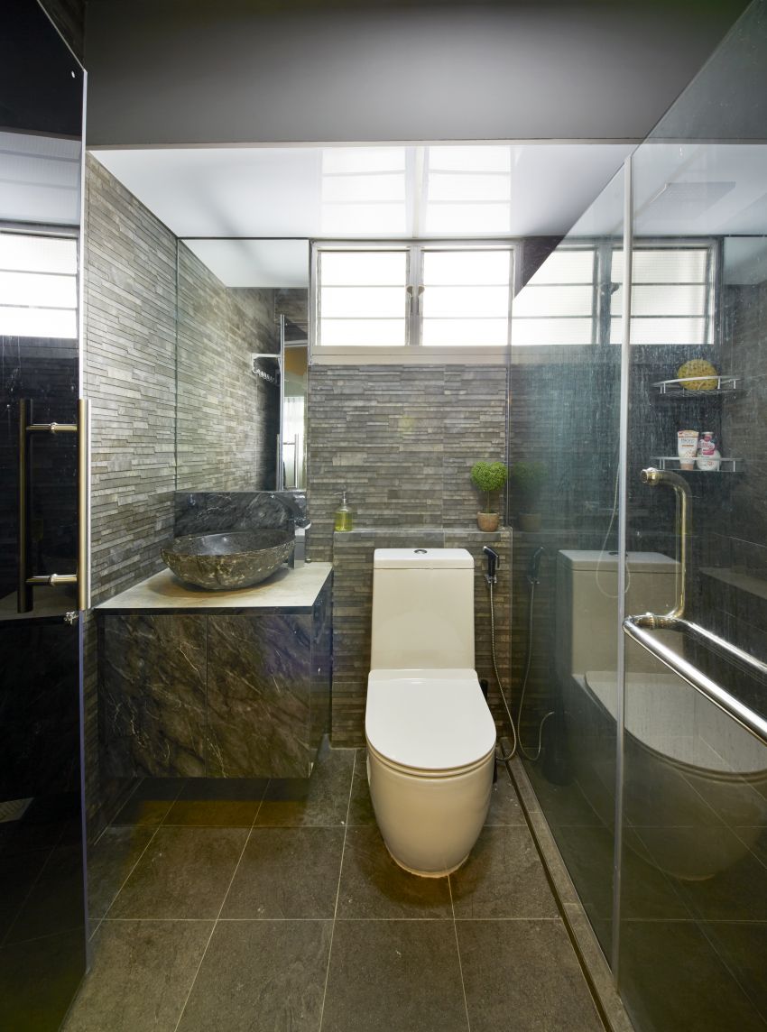 Industrial, Scandinavian Design - Bathroom - HDB 5 Room - Design by I-chapter Pte Ltd