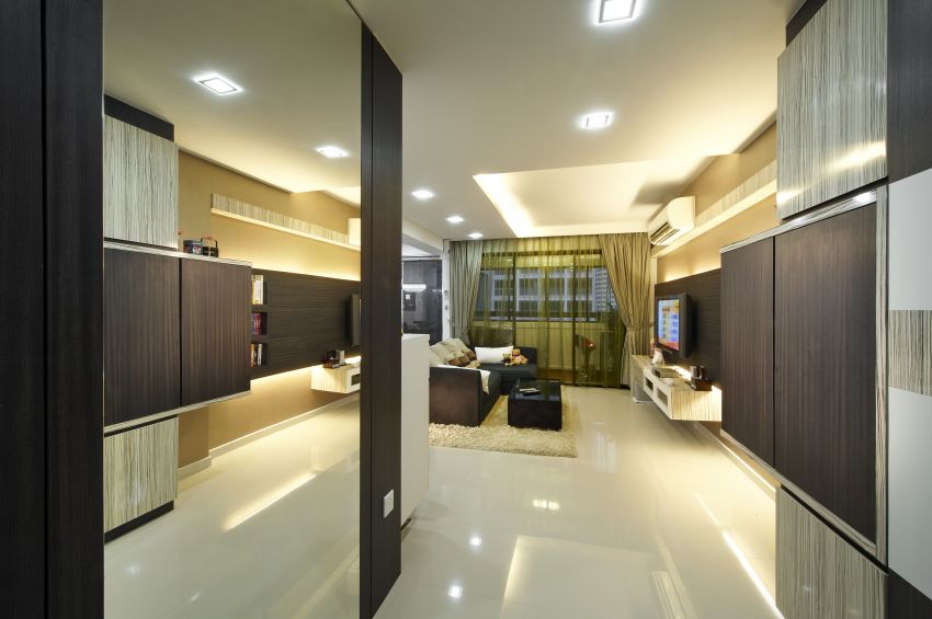 Contemporary, Modern Design - Living Room - HDB 5 Room - Design by I-chapter Pte Ltd