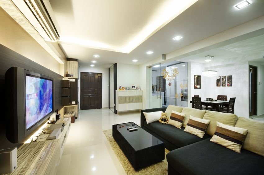 Contemporary, Modern Design - Living Room - HDB 5 Room - Design by I-chapter Pte Ltd